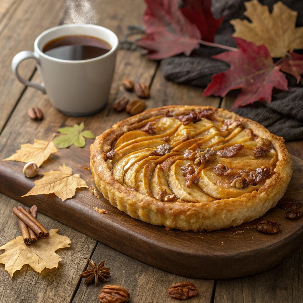 Apple & Pecan Danish Pastry Tart Recipe | Easy & Delicious