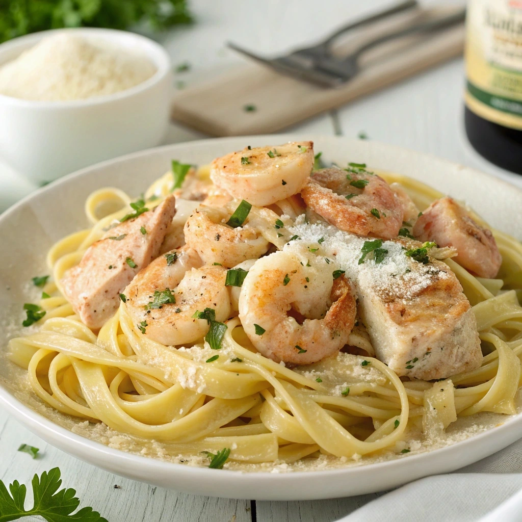 Chicken and Shrimp Alfredo Recipe: A Creamy, Delicious Meal