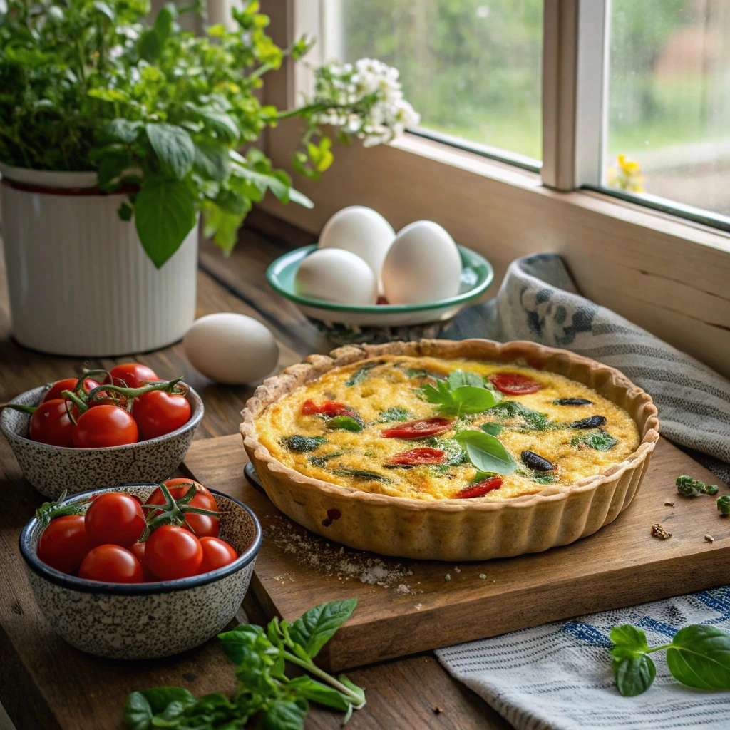 Easy Tortilla Quiche Bake Recipe for Healthy Breakfast