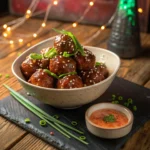 Irresistible Korean BBQ Meatballs with Spicy Mayo Dip Recipe