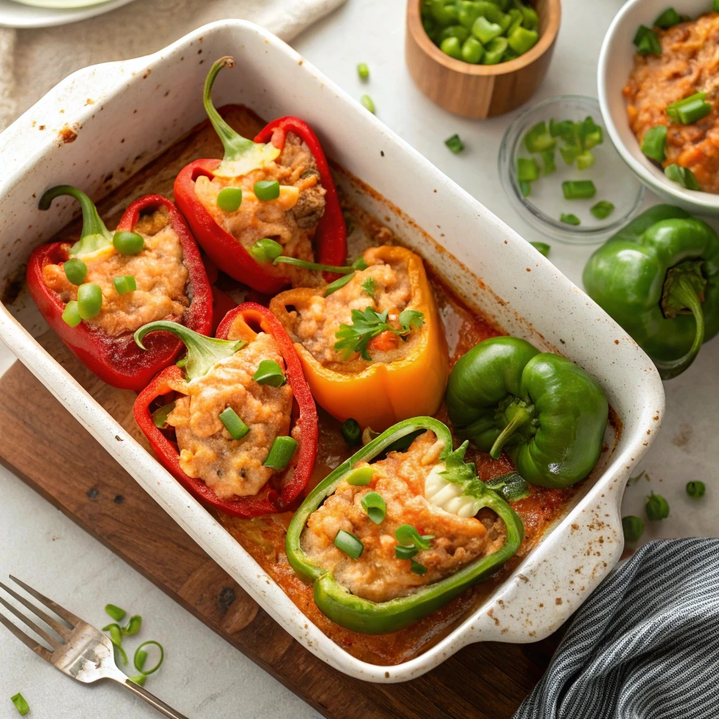 Best Buffalo Chicken Stuffed Peppers - Easy & Flavor-Packed